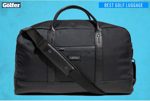 Black Xtitix Sport Golfer Gym Travel Luxury Poly Duffel Bag with Shoe Storage 