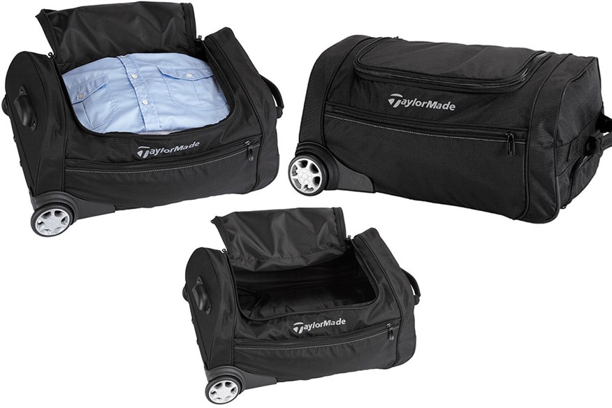 The TaylorMade Performance Rolling Carry On Bag is among our picks of the best golf luggage