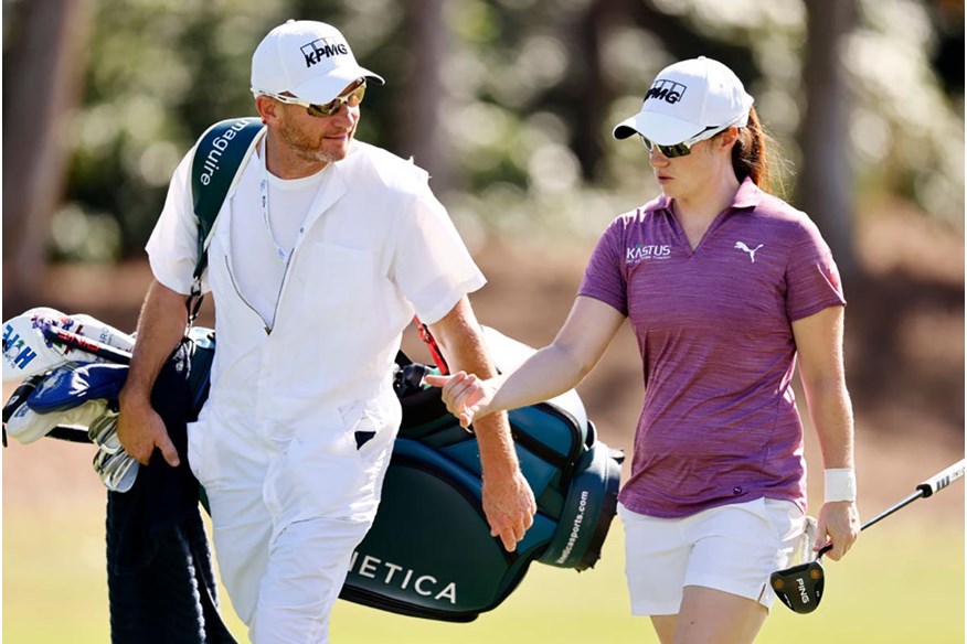 Leona Maguire has Dermot Byrne, Shane Lowry's former caddie, on her bag,