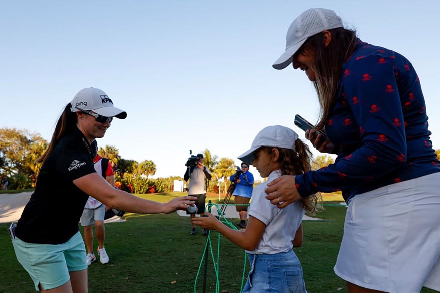 Leona Maguire is proving a role model for young golfers.