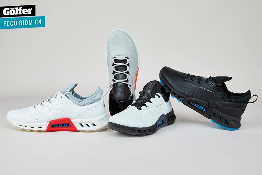 The Ecco Biom C4 golf shoe.