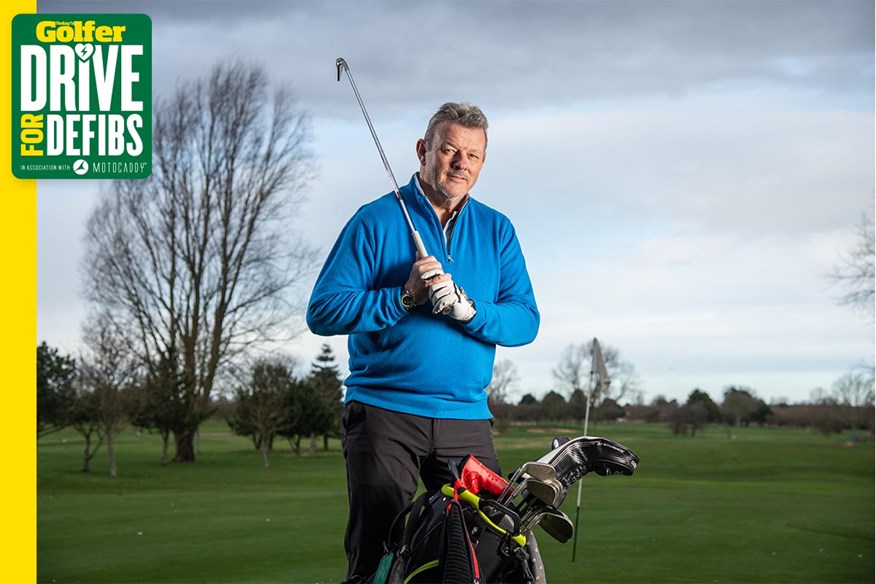 Steve Ross' life was saved by his playing partners and a defibrillator.