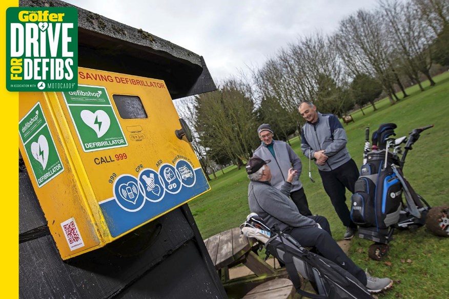 Quick thinking and a defibrillator saved Steve Ross' life on the golf course.