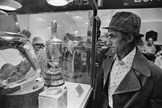 Maurice Flitcroft looks at the Claret Jug.