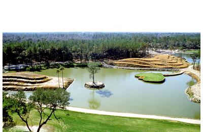 The famous par-3 17th at TPC Sawgrass.