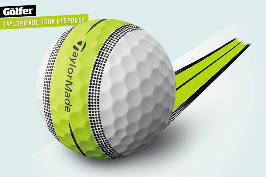 The TaylorMade Tour Response Stripe aids alignment.