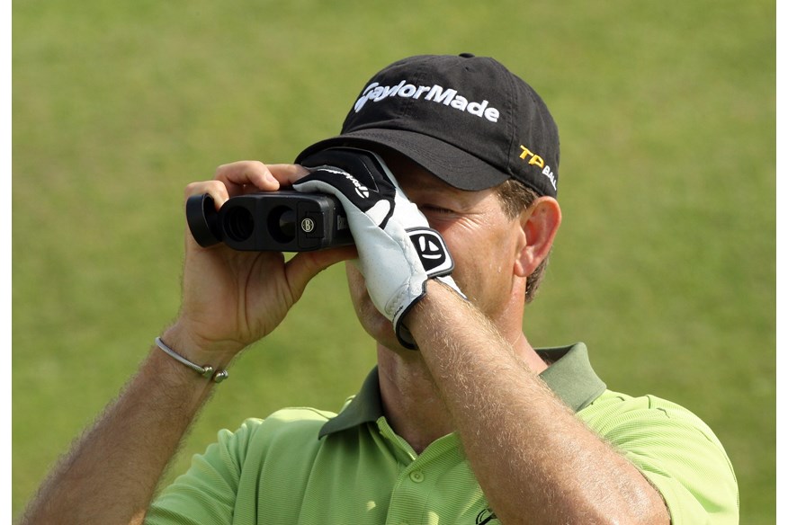 When given the chance to, even pro golfers will use a rangefinder like they can at the PGA Championship